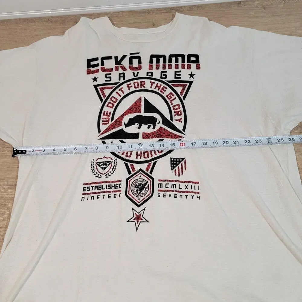 Ecko Unltd MMA Savage T Shirt Mens Size 3XL Graphic Tee Y2K Streetwear‎ Grunge